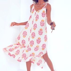 Old Navy Sleeveless Tie-Shoulder All-Day Maxi Swing Dress Size Small/Tall